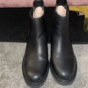 Cute real leather J.Crew booties, great condition size 9